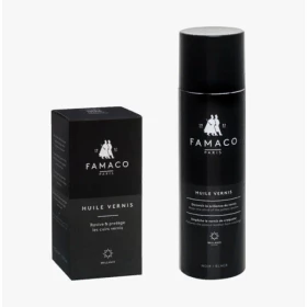 FAMACO Спрей-полироль д/лакированной кожи, черный, 250 мл