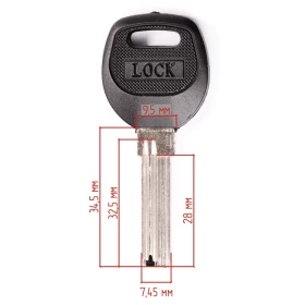 Ключ вертикальный 232- LOCK YO-1DP YOOY(пластик) 100 шт.