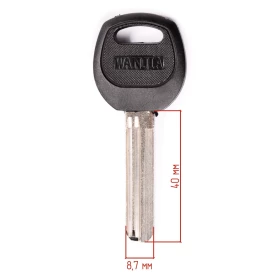 Ключ вертикальный 227/1 - KAIZER 2паза,40mm пластик 100 шт.