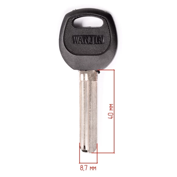 Ключ вертикальный 227/1 - KAIZER 2паза,40mm пластик 100 шт.