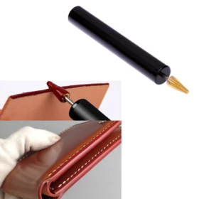 Ручка с валиком для нанесения краски на срез кожи
