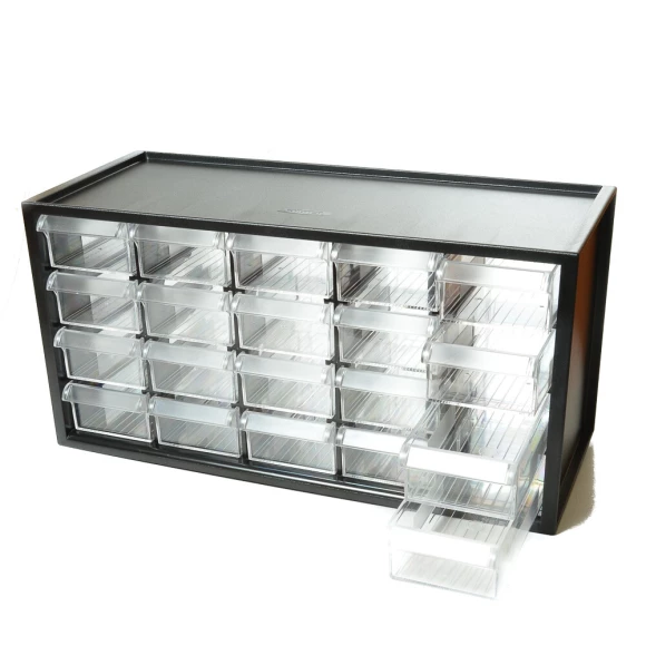 Ящик для фурнитуры пластик 37*19 черный