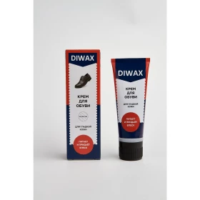 DIWAX Крем для обуви в тубе с губкой БЕСЦВЕТНЫЙ 75мл